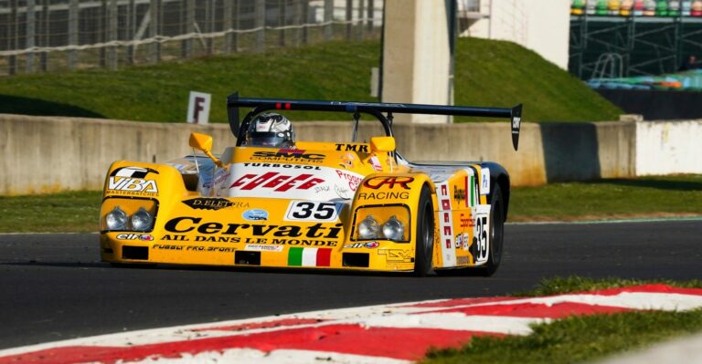 Lucchini SP91 n° 35 en course sur le circuit de Magny-Cours
