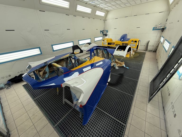 Ensemble de la carrosserie de la Riley & Scott Mk III en cabine