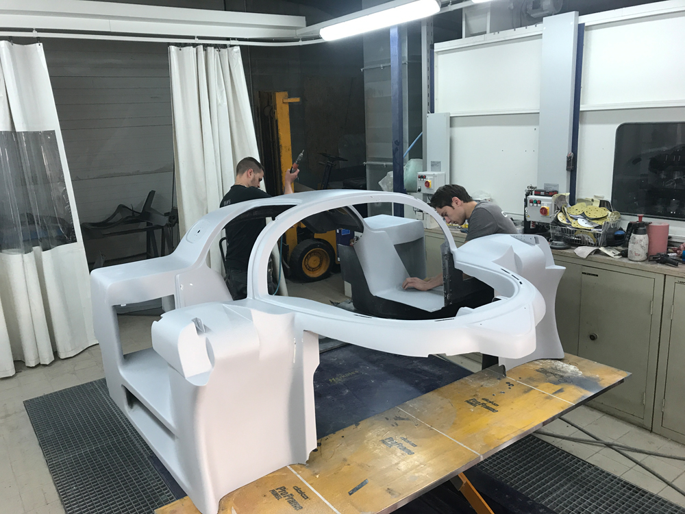 Toyota 88C body panels being repaired at the O-ONE workshop