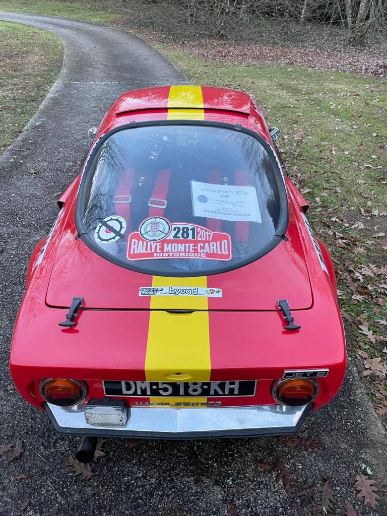 Matra Jet 6 de 1968, rouge et jaune, préparée pour la régularité historique, photographie 14 sur 15
